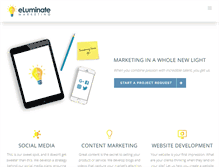 Tablet Screenshot of eluminatemarketing.com